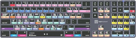 Logickeyboard Titan Wireless Backlit Keyboard for Studio One - Mac