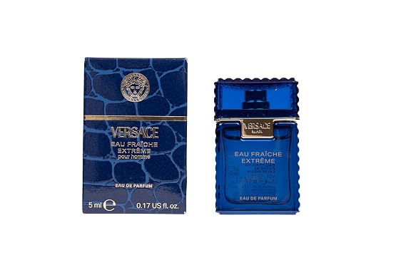 Versace Eau Fraiche Extreme Fragrance for Men Man Eau Fraiche Extreme EDP 0.16 oz Mini