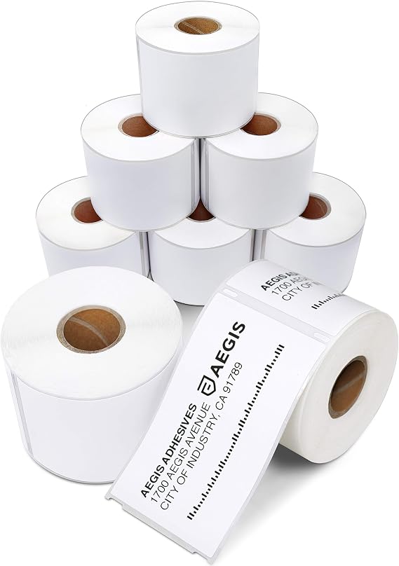 Aegis - Compatible 30256 (2-5/16" X 4") Direct Thermal Labels Replacement for DYMO 30256 Shipping - for Rollo, Labelwriter 450 Turbo, 4XL, Zebra Desktop Printers (8 Rolls)