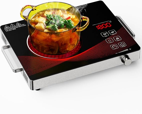 electric burners for cooking stove cooker cocina electrical 1 hornillas parrilla electrica para cocinar Portable Electric Cooktop Single Burner Stove with Plug,Hot Plate Countertop1800W 110V