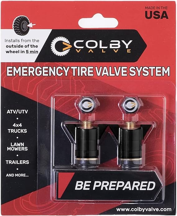 Colby Valve Emergency Tire Valve Stems Replacement Kit, No Tools Required