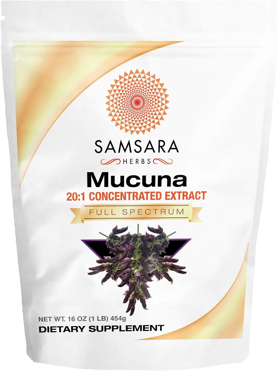 Mucuna Pruriens 16oz454g - Powder Extract from Velvet Beans