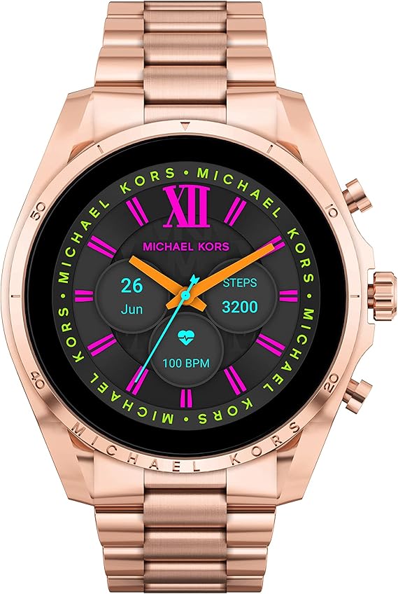Michael Kors Men's or Women's Gen 6 44mm Touchscreen Smart Watch with Alexa Built-in, Fitness Tracker, Sleep Tracker, GPS, Music Control, Smartphone Notifications (Model: MKT5133V)
