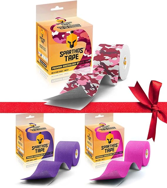 Sparthos Tape Color Bundle: Wild Pink Camo + Indigo Purple + Wild Pink [16.4 ft Uncut Rolls]