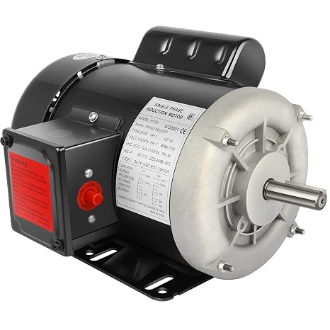 1HP Electric Motor Farm Duty Single Phase Motor 1750RPM 115V/230V CW/CCW