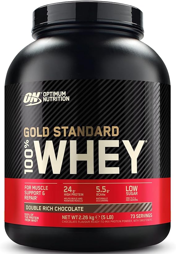 ON Optimum Nutrition 100% Whey Gold Standard Double Chocolate Flavored, 2.26kg, 73 Services