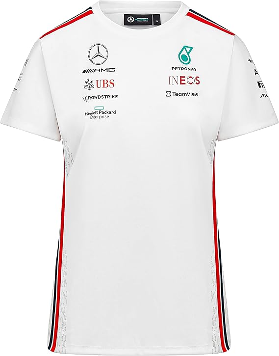 Mercedes AMG Petronas Formula One Team - Womens 2023 Team T-Shirt - White - Size: XXL