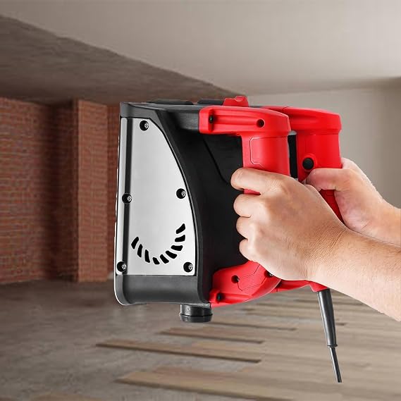 Electric Wall Paint Scraper Machine Handheld Wall Concrete Shovel with Steel Blades, 1-4MM Depth 6" Width Wall Planer for Paint Putty Removal, Wall Repair Tools with Case