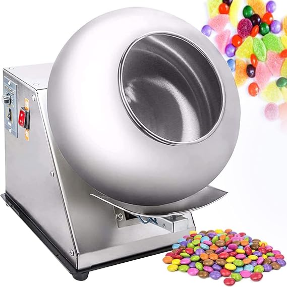 Commercial Sugar Coating Machine,Chocolate Panning Machine.Automatic Tablet Coating Machine,Nut Coating Machine,10kg Capacity
