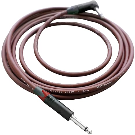 Evidence Audio The Forte Instrument Cable Right to Straight Plugs 10 feet 3 m