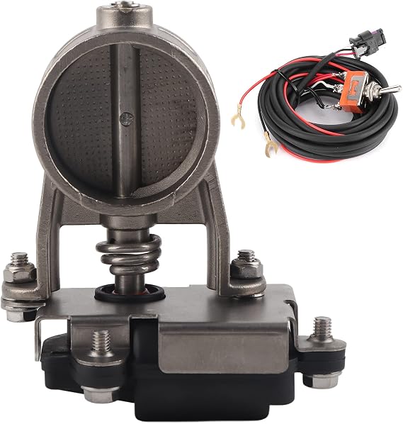 Full Control Exhaust Valve Control with Remote Open or Close for Catback Downpipe, Easy Installation and Universal Fit (2 In)