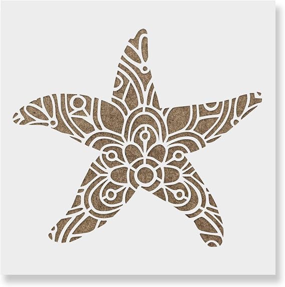 Nautical Starfish Stencil Art - DIY Starfish Stencils