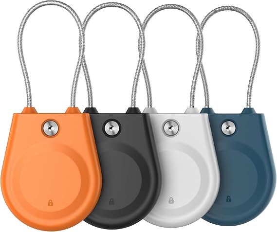 for AirTag Holder (1st & 2nd Generation) Airtag Lock Case with Wire Cable