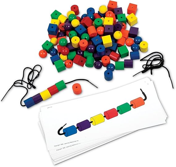 Learning Resources Beads & Pattern Cards Activity Set