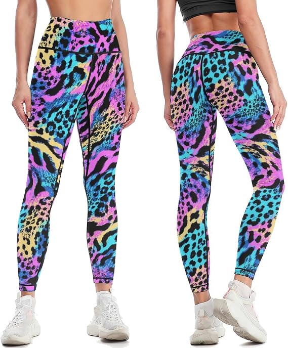 High Waisted Yoga Pants for Women Tummy Control 4 Way Stretch Running Workout Leggings Athletic Yoga Pants