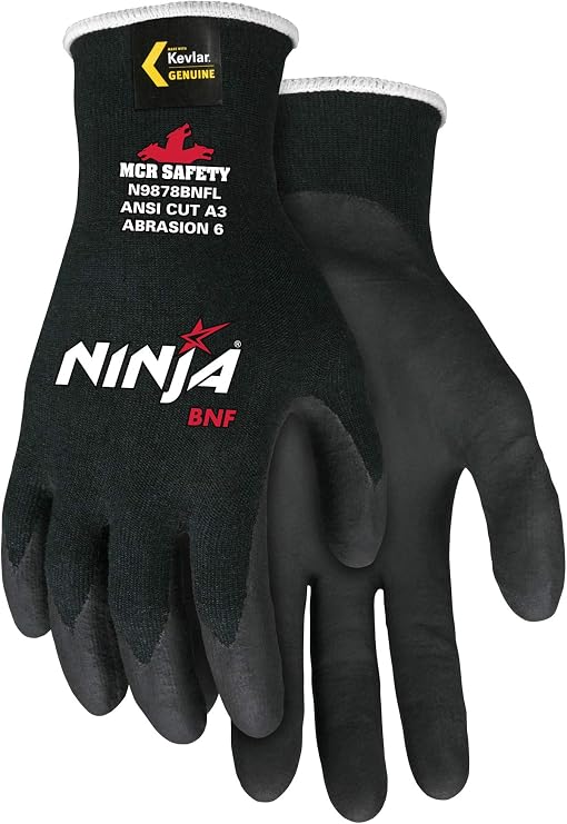 MCR Safety N9878BNFS Memphis Ninja Cut Protection Glove, Small