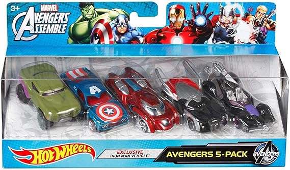 Hot Wheels Marvel Avengers Assemble Avengers 5-Pack