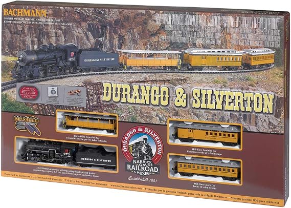 Bachmann Trains - Durango & Silverton Ready To Run Electric Train Set - HO Scale, Yellow