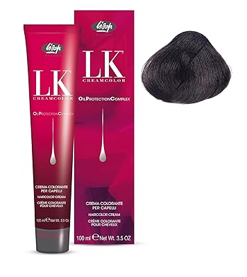 Lisap LK Oil Protection Complex Hair Color Cream, 100 ml.3.38 fl.oz. 52 - Light Ash Brown