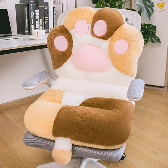 Cat Paw Cushion Kawaii Plush Office Seat Cushion