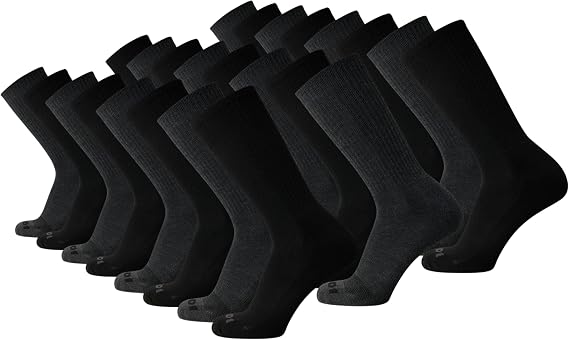 AND1 Men's Socks - Athletic Cushion Crew Socks (24 Pack)