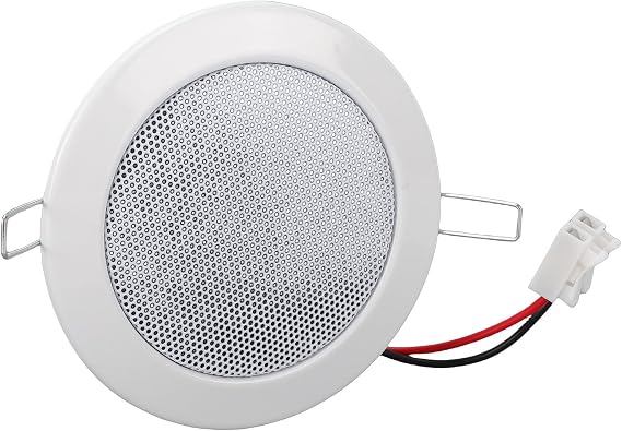 Fabater 4 Inch Ceiling Speaker, Spring Snap On Design Clear Sound Flush Mount Speaker with 610W Power for Home Theater Office Restaurant Bar