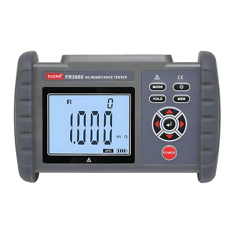 FR3060A FR3060 High Precision Micro Ohmmeter Microhmmeter DC Low High Resistance Tester Portable Four-Wire Measurement 300.0K(FR3060A)