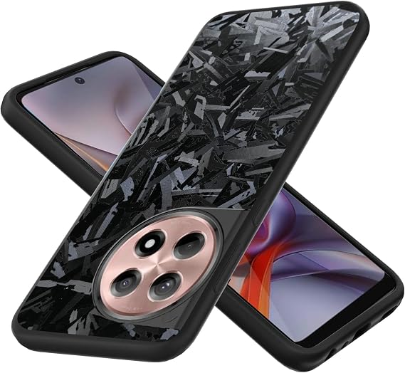 Compatible with OnePlus 11R 5G/OnePlus ACE2 5G Phone Case TPU Soft Silicone + 3D Textured Carbon Fiber Anti-Fingerprint