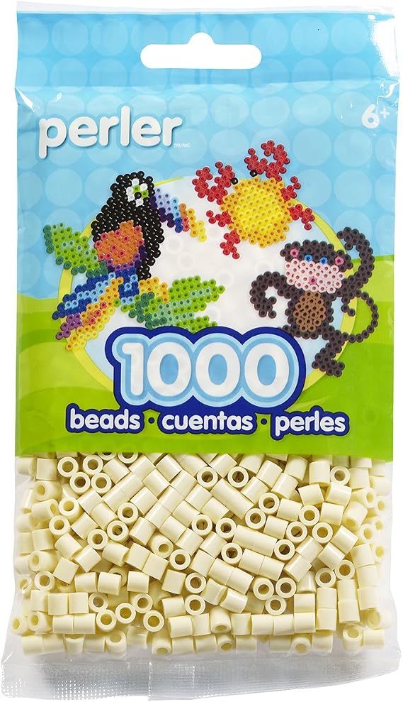 Perler Beads (1000 Pack), Creme