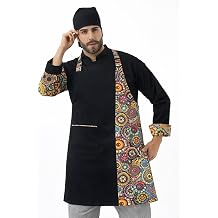 Askılı Önlük Desen Garnili Siyah Renkli Daire