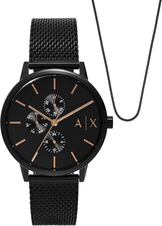 A|X Armani Exchange Men's Watch, Three-Hand Watches for Men
