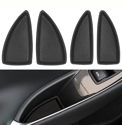 4PCSSet Left Right Front Rear Interior Accessories for Chevy Malibu for Chevrolet Malibu 2016 2017 2018, Door Switch Bezel Cap Replacement 23451118, Plastic Car Interior Pair Accessories
