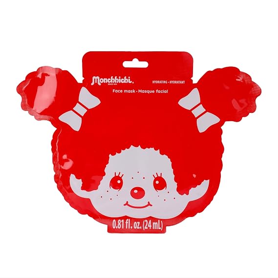 Monchhichi Red Clay Face Mask Sheet