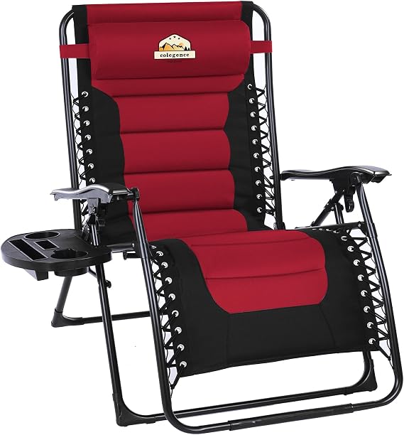 Colegence Oversized Padded Zero Gravity Lounge Chair