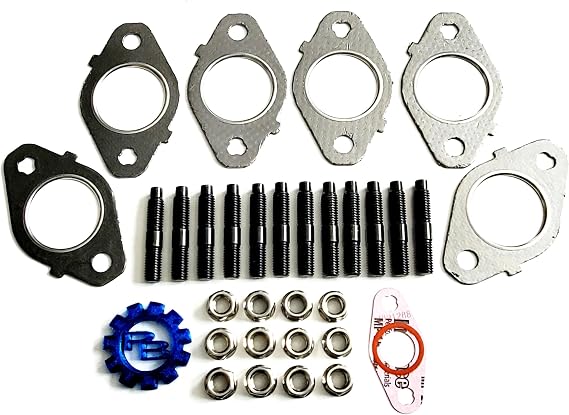 PB Exhaust Manifold Gaskets, Stud & Nut kit fits Dodge Cummins 5.9,6.7 24v 98.5-19
