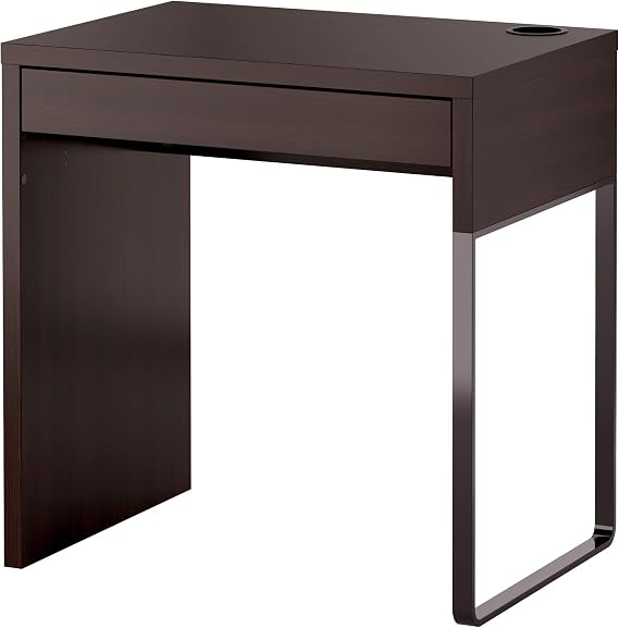 IKEA Micke Desk, Black-Brown