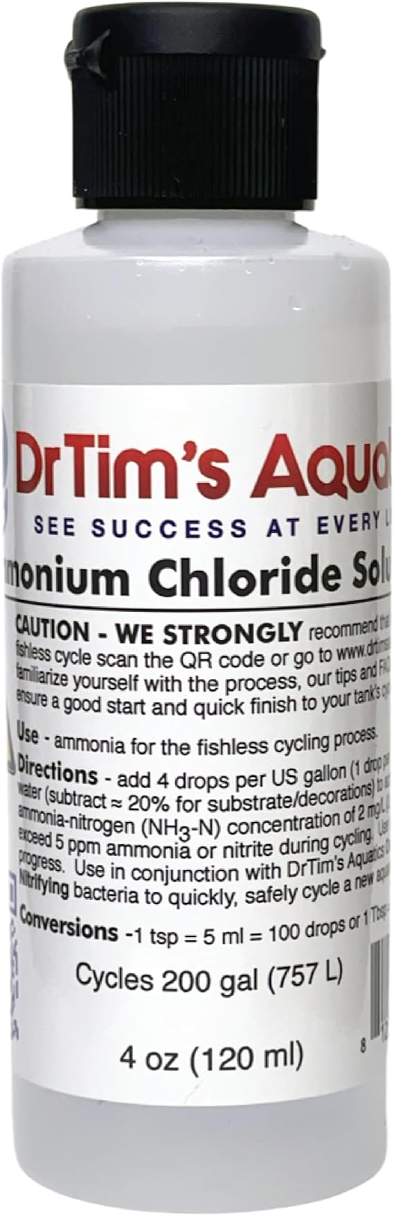 Dr. Tim S Aquatics 022181 Ammonium Chloride Aquarium Treatment