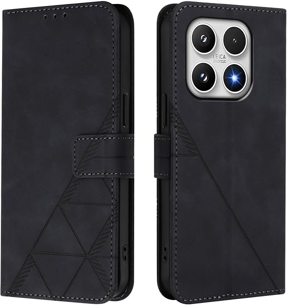 Case for Xiaomi 17 with Card Holder.Holder Black
