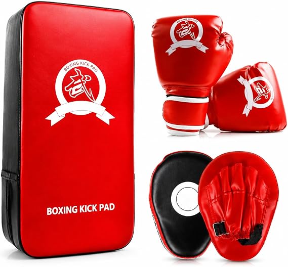 SEISSO Kids Boxing Set for Boxing, Karate, Muay Thai, MMA Training