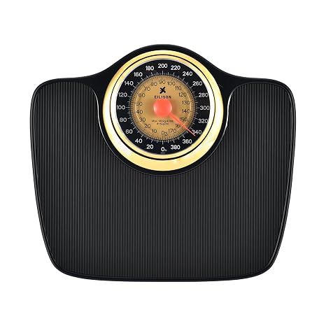 EILISON Mechanical Bathroom Scale for Home Use, Easy Read Analog Weight Scale with Large Dial Display in lb/kg, 400lb Capacity, Non-Slip Surface