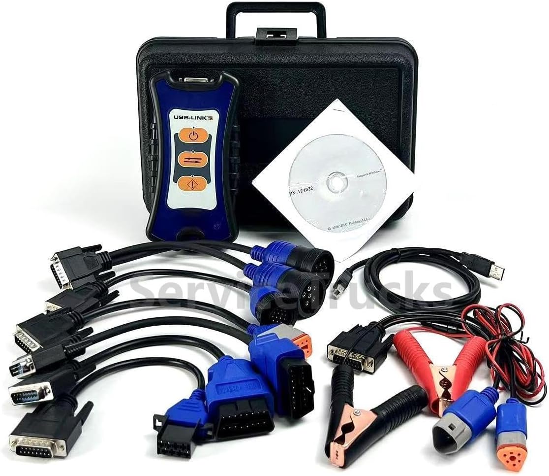Diesel Truck Excavator OBD2 ScannerDiesel Laptops Nexiq USB Link 3 for NEXIQ USB Link 3 Bluetooth Diagnostic Scanner Tool CDOld 121052, Wireless Universal Heavy Duty