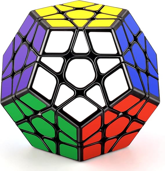 TOYESS Megaminx Cube, Dodecahedron Speed Cube 3x3, Special Shaped Puzzle Cube, Stocking Filler for Boys and Girls