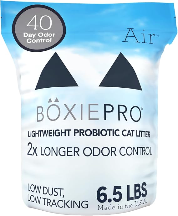 Boxie Probiotic Cat Litter, Lightweight 40-Day Odor Control, Clumping, 6.5lb