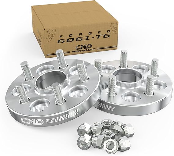 Customadeonly Forged 5x4.5 Wheel Spacers 25mm (1 Inch) Fits Charger, Challenger, 300C Hubcentric 71.5mm Bore, M14x1.5 Studs 5x114.3 Bolt Pattern 2pcs Spacers (Trimming May Be Required)