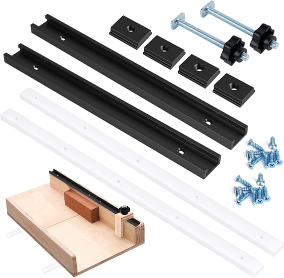 26Pcs Table Saw Crosscut Sled Kit,FACULX Table Saw Sled Set