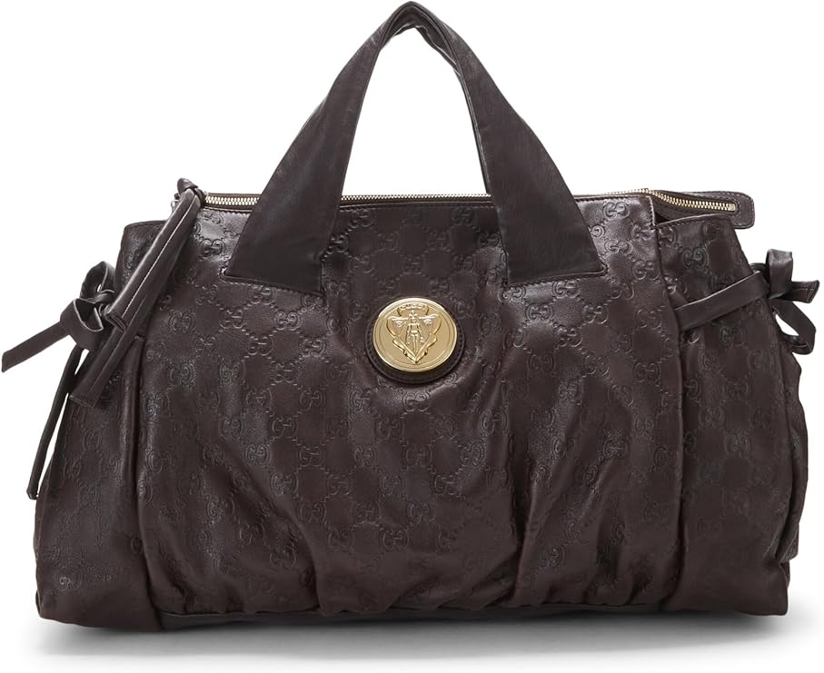 Pre-loved Brown Guccissima Hysteria Tote Large, Brown
