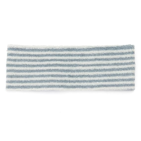 MUJI Stretch Headband for Shower,Cosmetic,Face washing [ blue stripe - slim ]