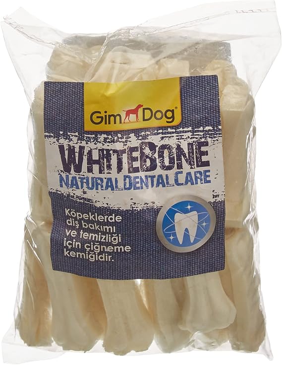 GimDog Mordimi Press Köpekler İçin Kemik, 25'li, Beyaz