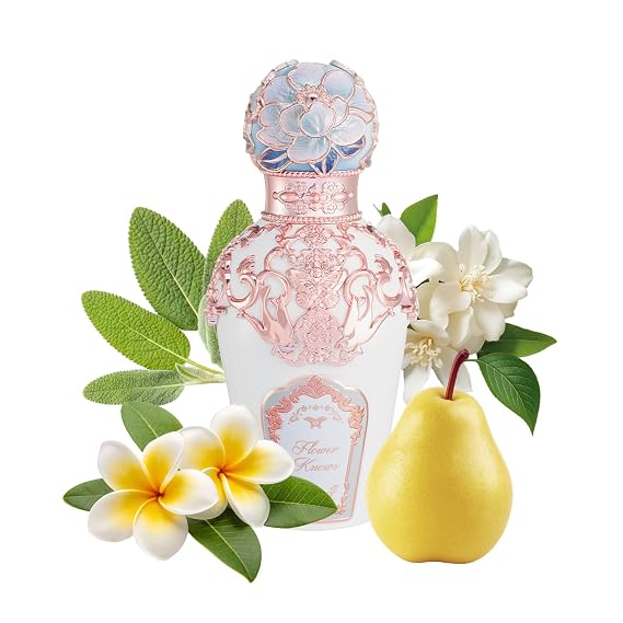 Flower Knows Butterfly Cloud Collar Perfume,Fresh Fragrance Eau de Parfum Spray Perfume for Women,Floral and Fruity Scent With Notes of Bergamot,Jasmine,Patchouli,1.69 fl.oz(Snowy Gardenia)