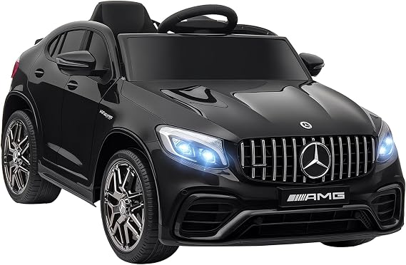 Aosom 12V Toddler Ride On Car Mercedes Benz AMG GLC63S Coupe 2 Speed Black